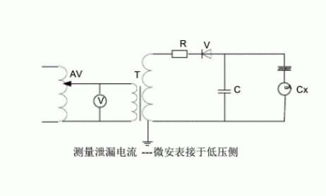 泄漏电流试验接线